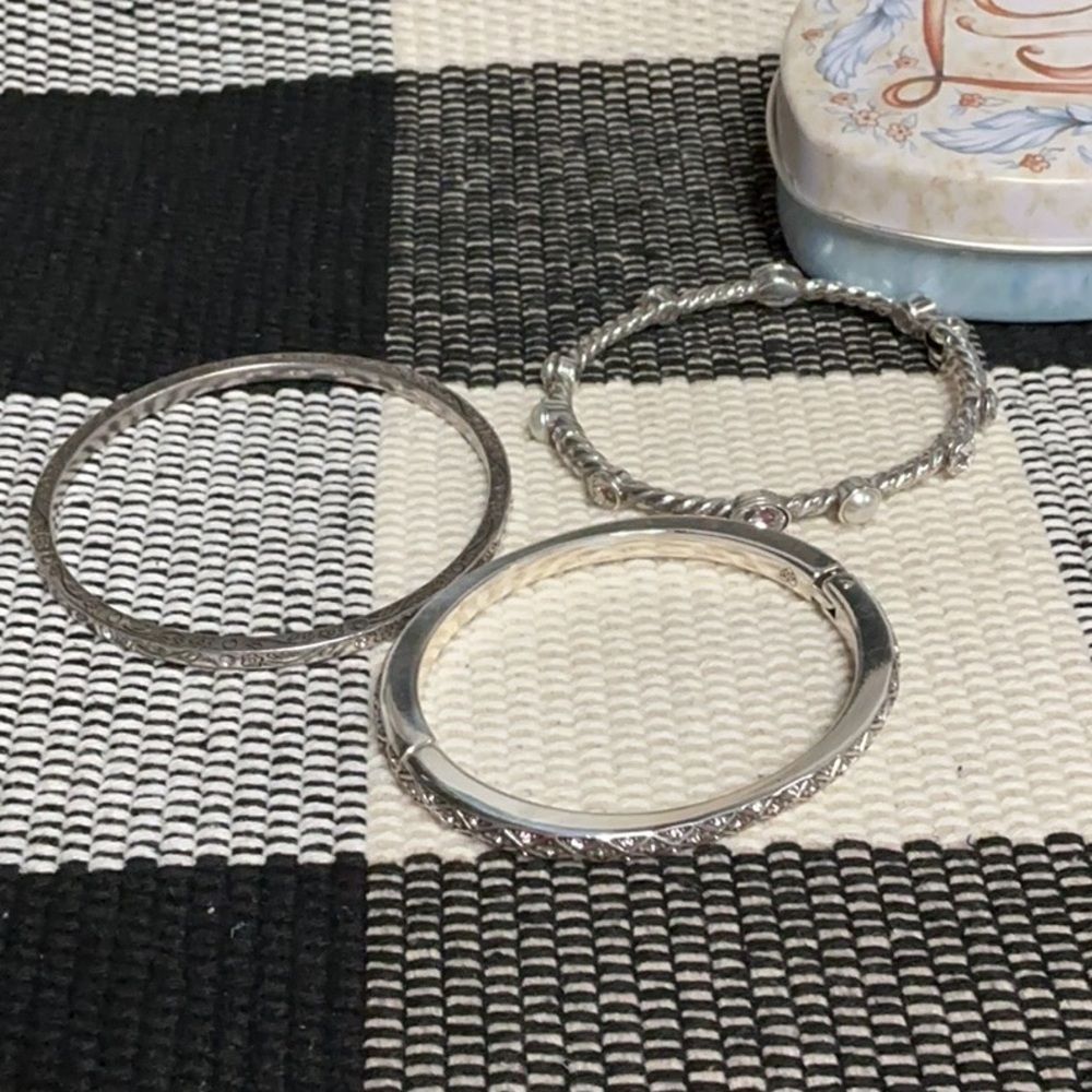 Brighton Euc Triple 3 Piece Stack Silver Matching… - image 1